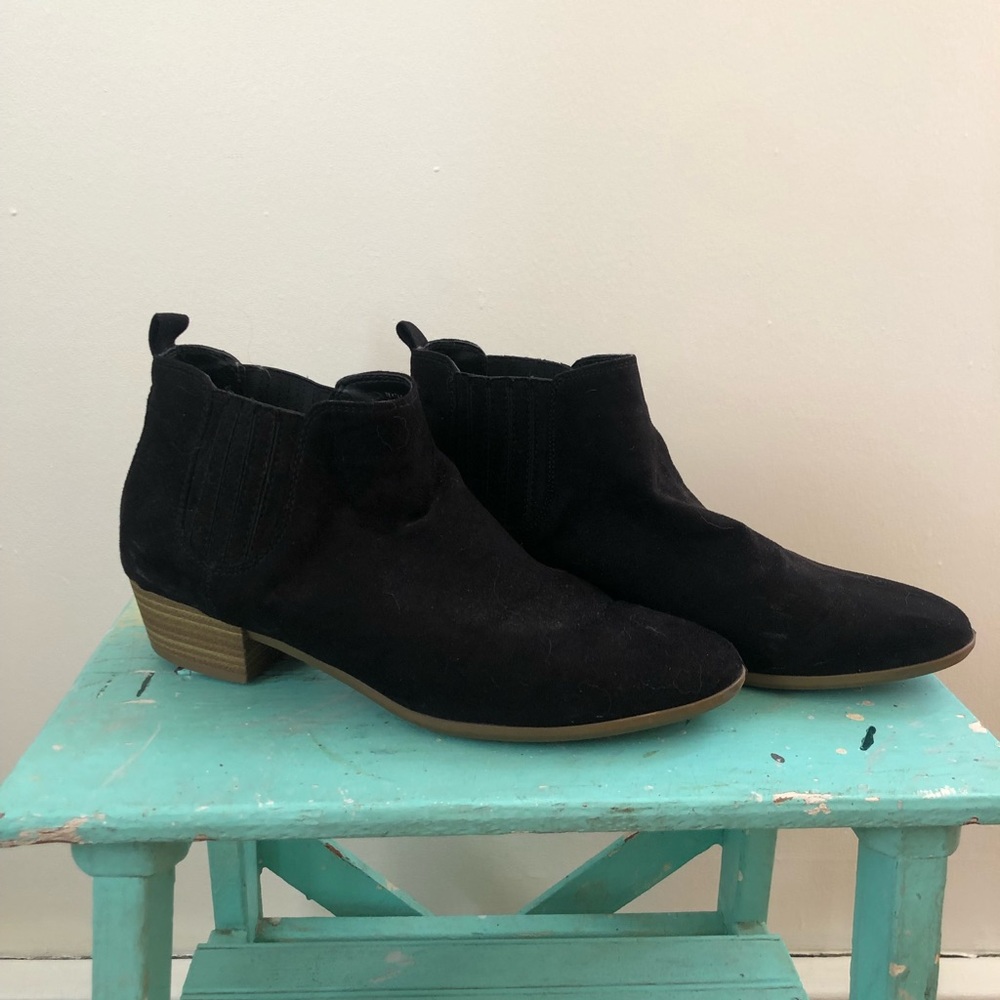 A New Day by Target Black Faux Suede Ankle Boots
